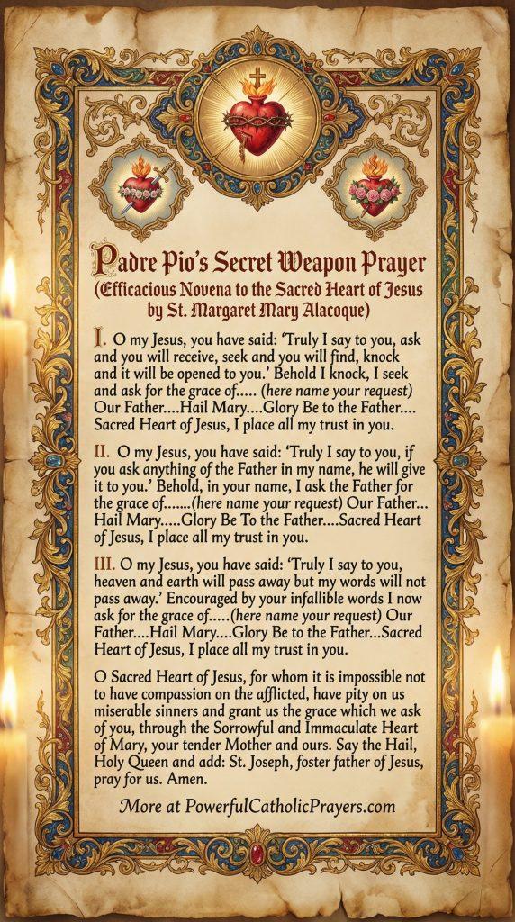 The Miracle Prayer Used by Padre Pio