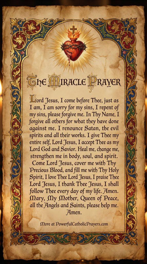 The Miracle Prayer